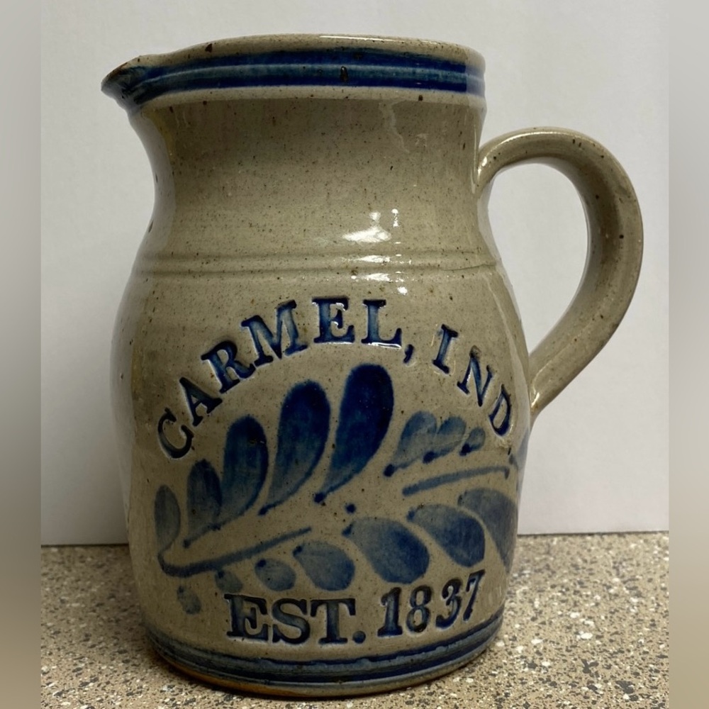 🦋SOLD🦋 ~Vintage Westerwald Pottery Vase “Carmel, IND” Pitcher / Jug